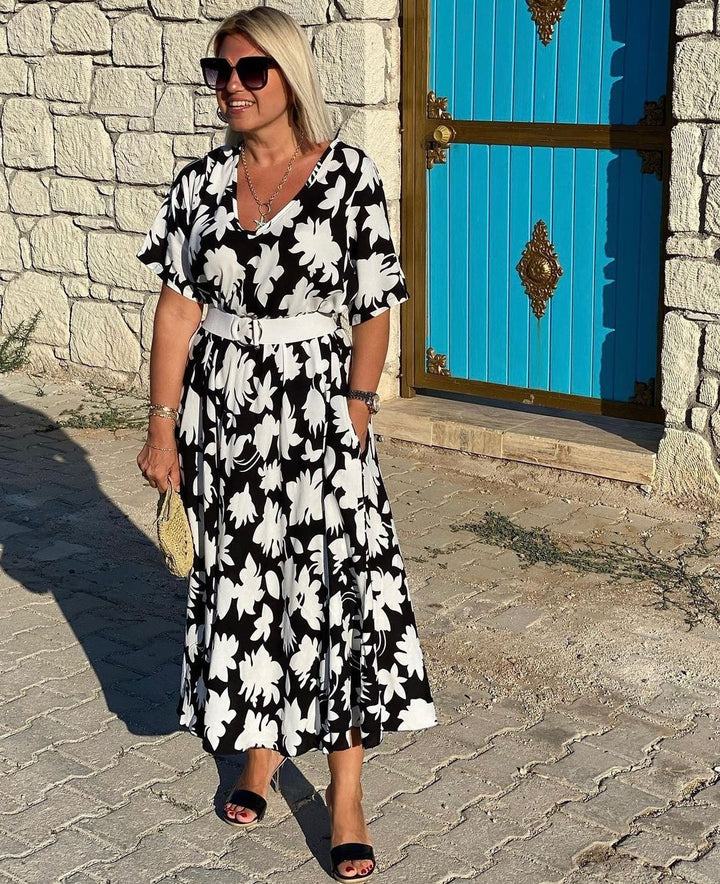 Ramila™ | Robe Élégante avec Couverture pour le Ventre