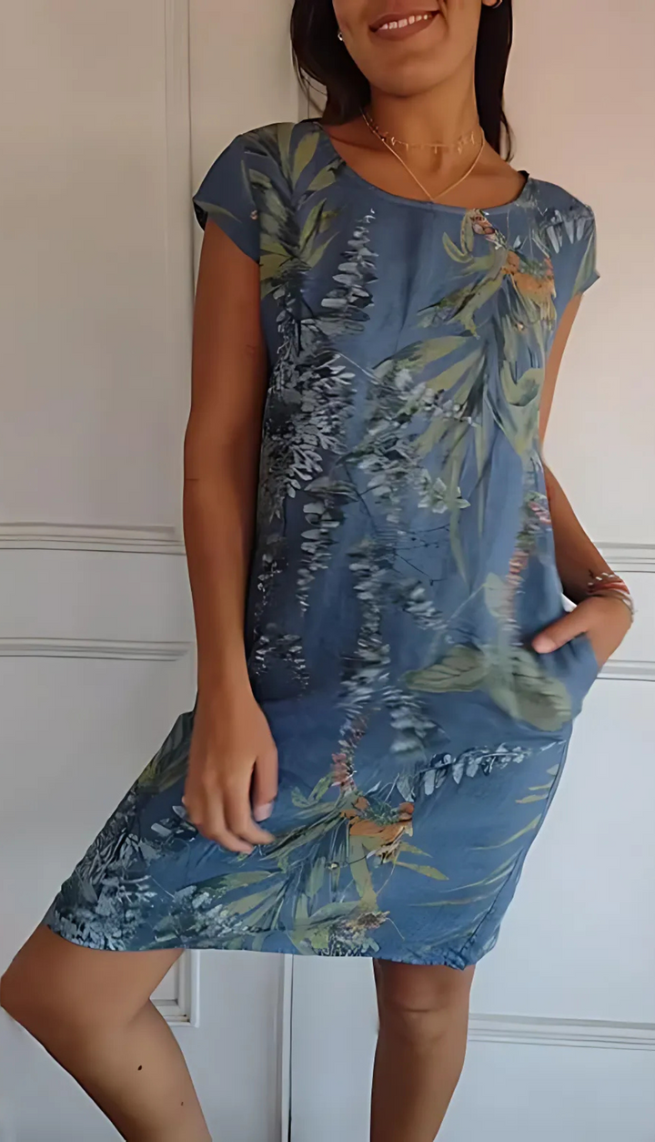 Solis™ | Robe Élegante Confortable à Col Rond