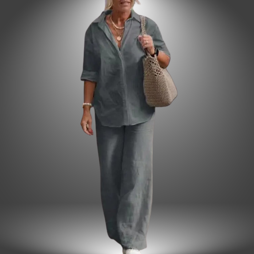 Rielo™ |  Ensemble chemise et pantalon décontractés