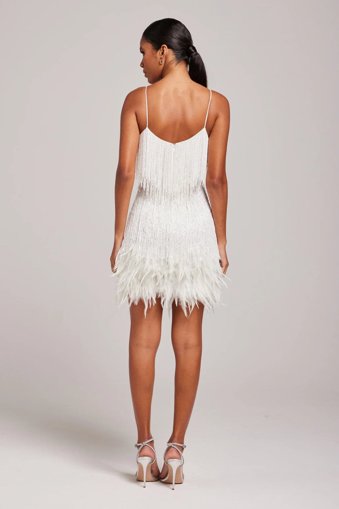 Lyras™ | Mini Robe Élégante avec Plumes
