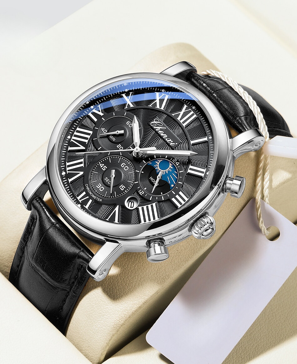Montre Quartz à Bracelet en Cuir de Luxe™ - Olsen & Olsen