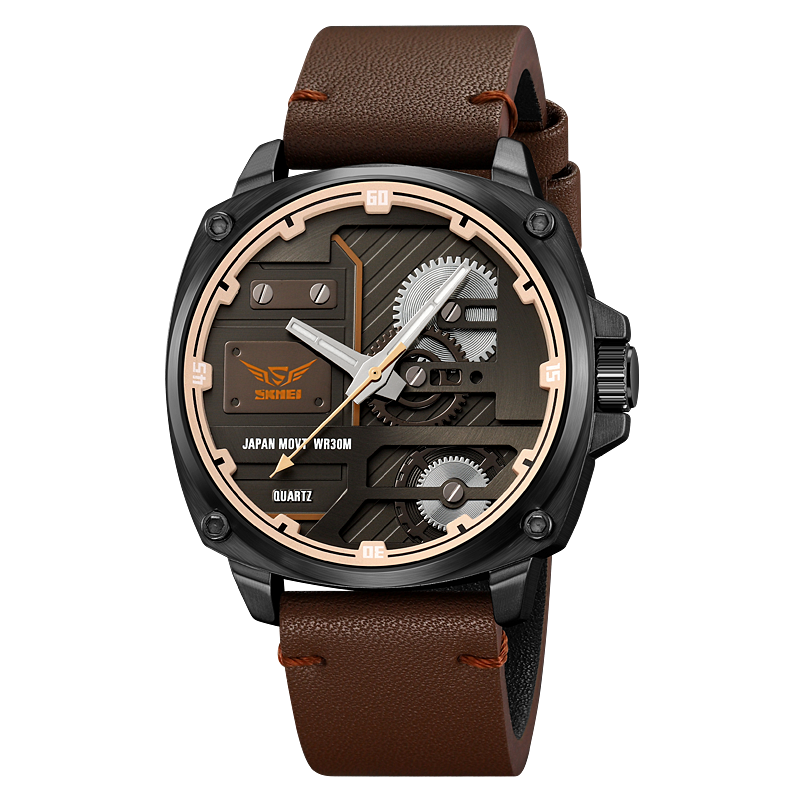 Montre Homme en Cuir Quartz™ - Olsen & Olsen