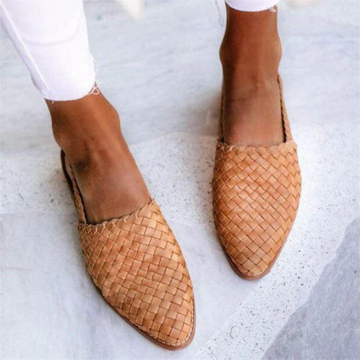 Sorea™ | Élégance et Confort en Slingback Intrecciato