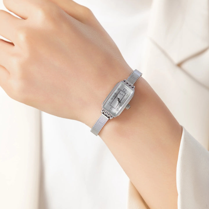 Phila™ | Montre Élégante avec Bracelet Texturé en Or