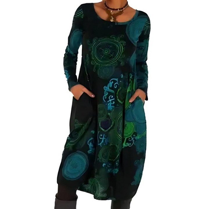 Novaris™ | Élégante Robe d'Hiver Boho avec Manches Longues et Poches