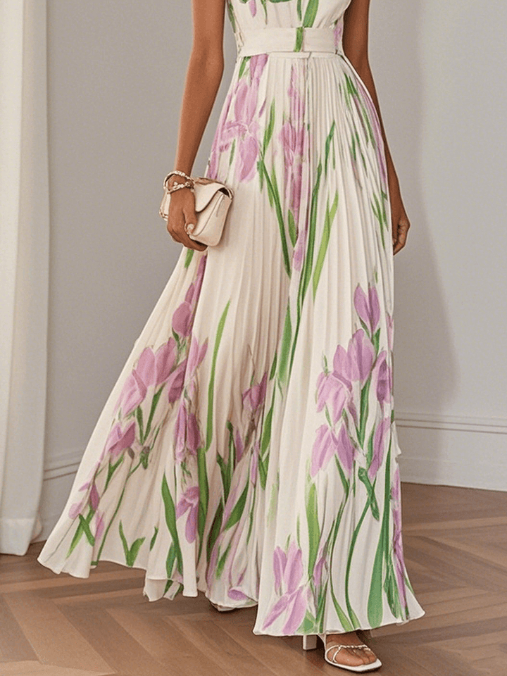 Liviana | Robe Maxi Plissée
