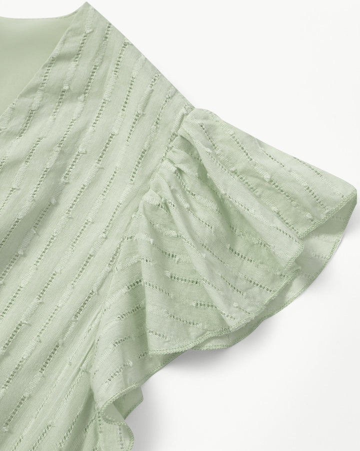 Zella™ | Robe midi élégante à col en V
