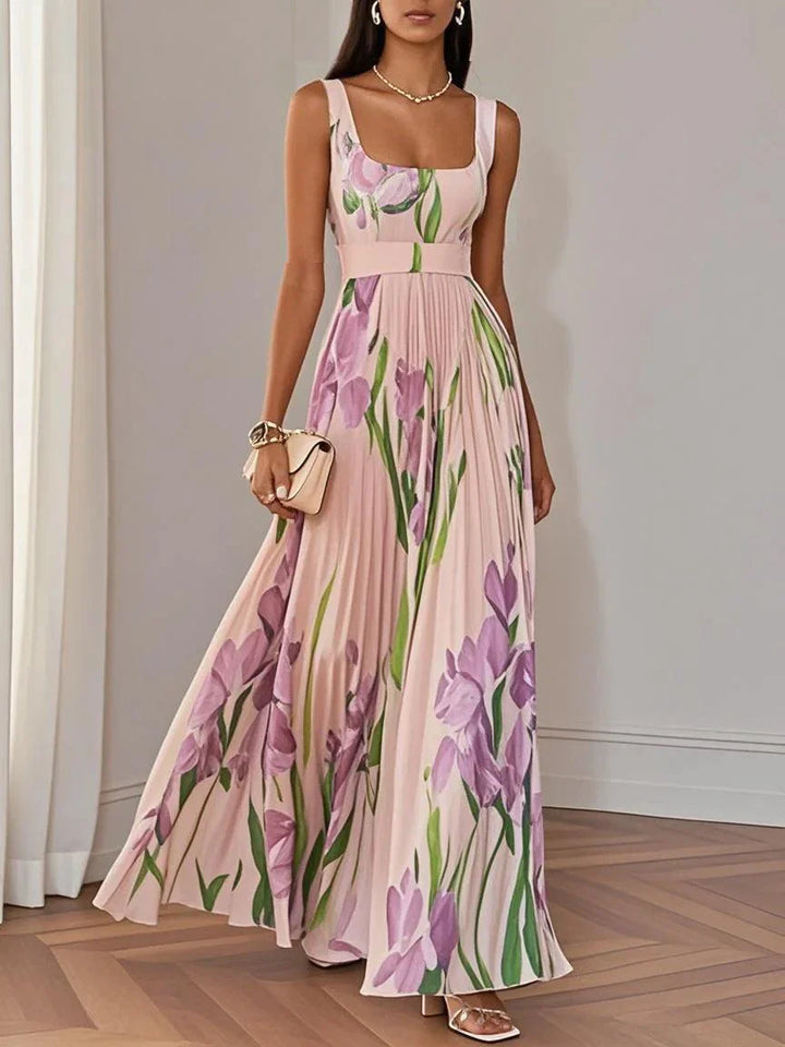 Liviana | Robe Maxi Plissée