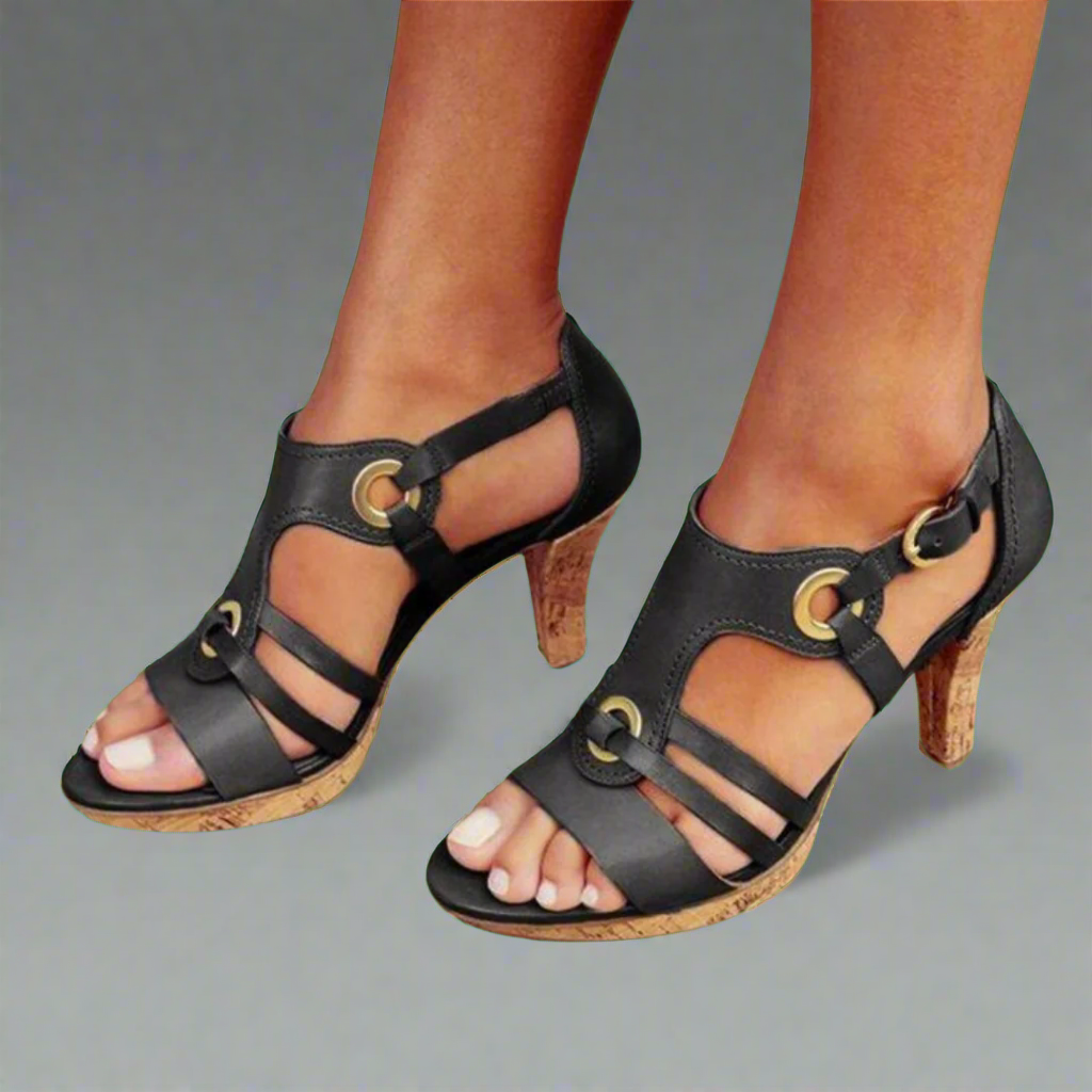 Jutta | Sandales confortables avec talon