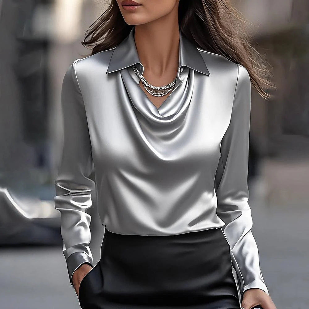 Mairiya™ | Blouse Élégante Satinée