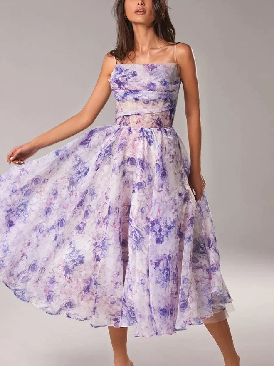 Alani™ | Robe Fleurie Sans Bretelles Envoûtante