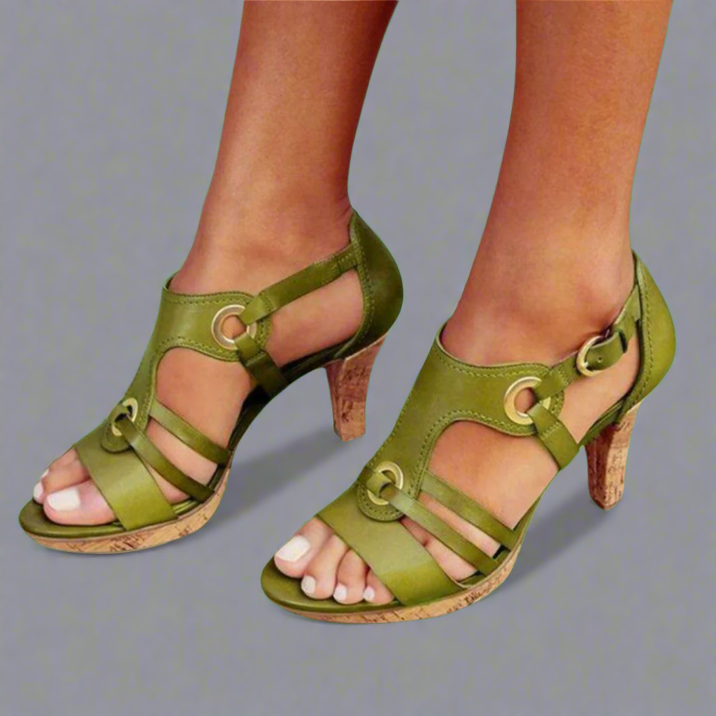 Jutta | Sandales confortables avec talon