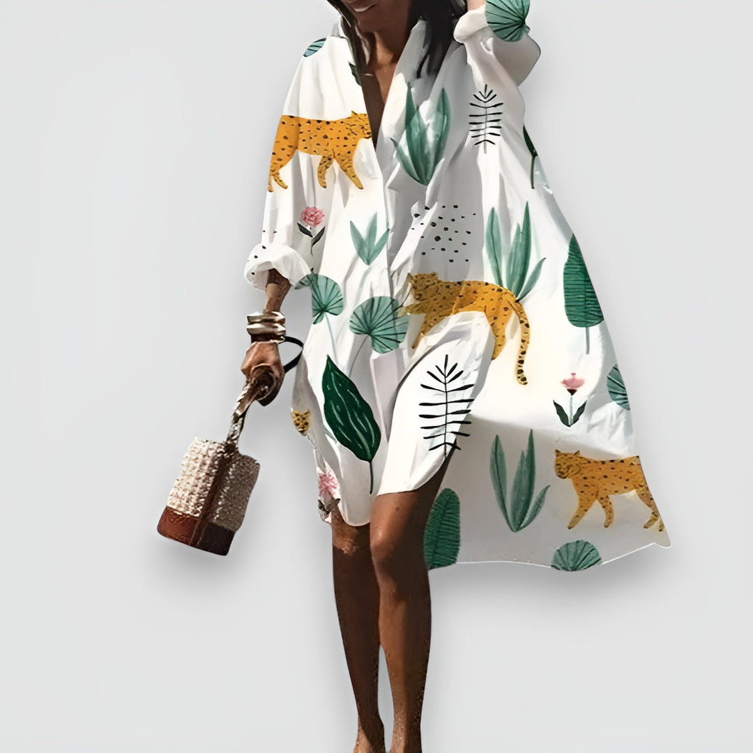 Rina™ | Robe Chemise Élégante et Polyvalente