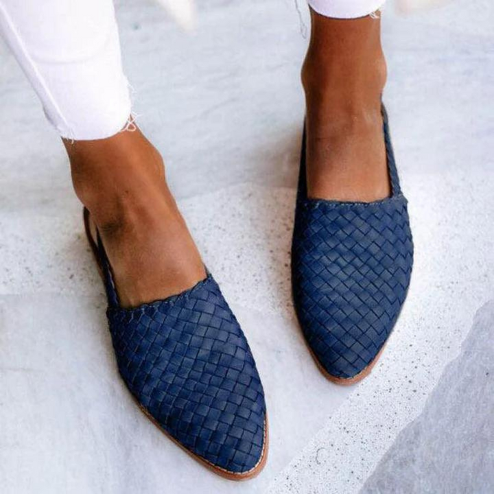 Sorea™ | Élégance et Confort en Slingback Intrecciato