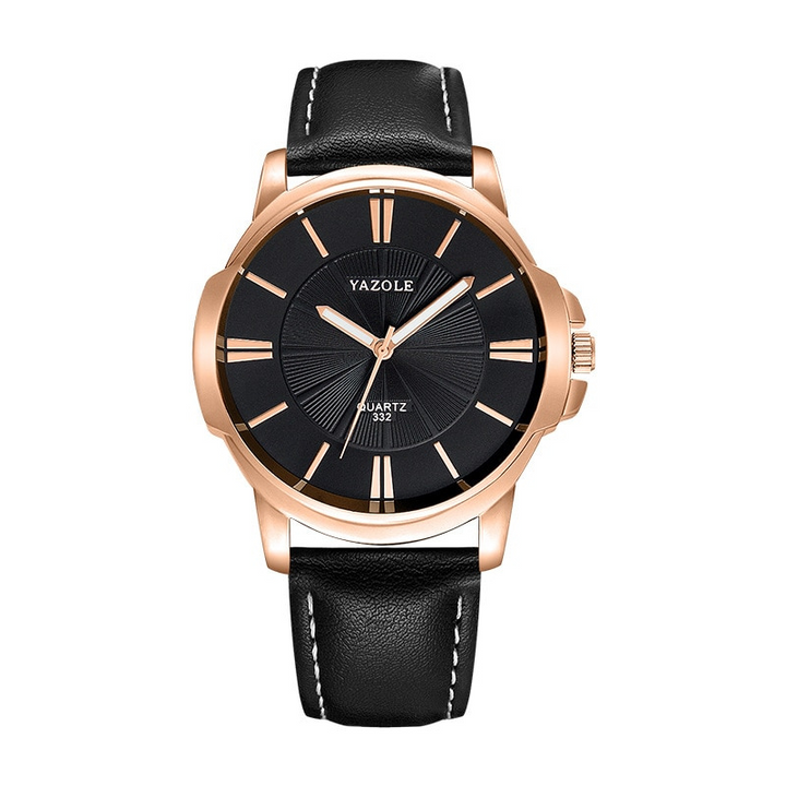 Montre en Cuir en Verre Bleu Luxueux™ - Olsen & Olsen