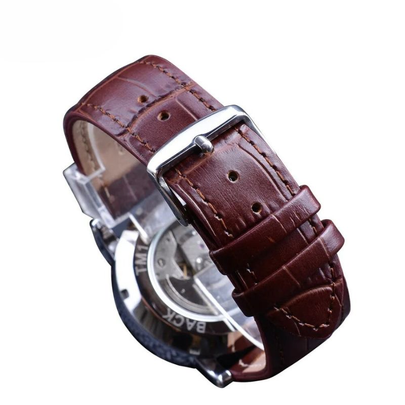Mode Luxe Cuir Automatique Complète Montre™ - Olsen & Olsen