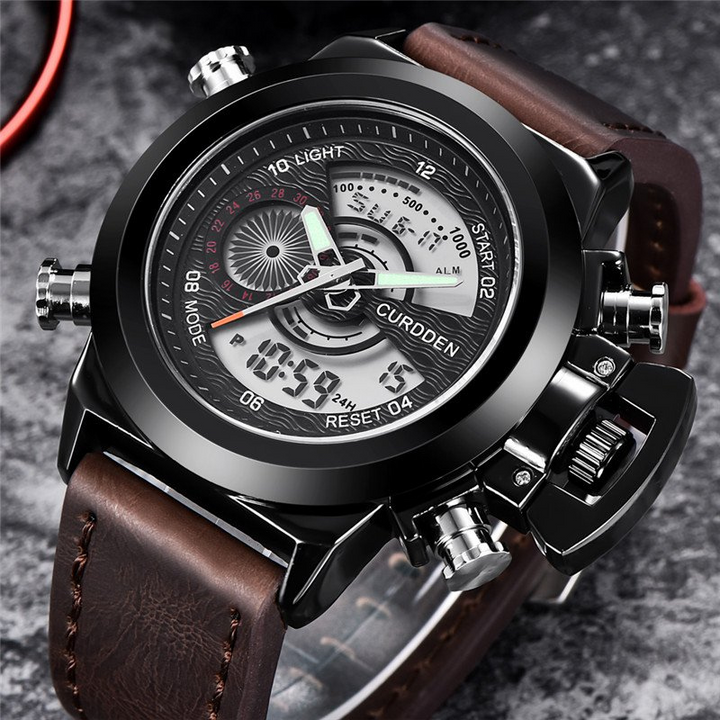 Montre Chronographe de Mode à Double Temps Ur™ Olsen & Olsen