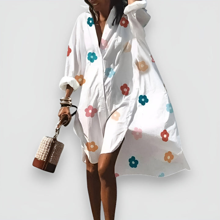 Rina™ | Robe Chemise Élégante et Polyvalente