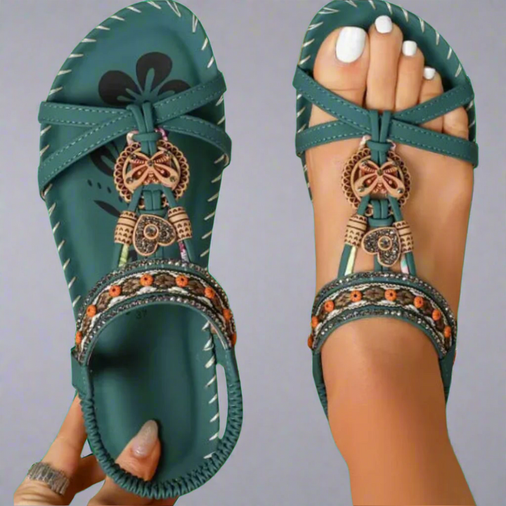 Corinna | Sandales d'été artisanales en matériau premium