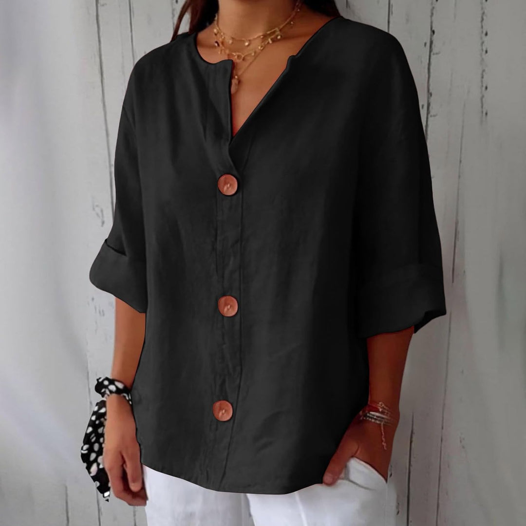 Loria™ | Blouse Décontractée Élégante