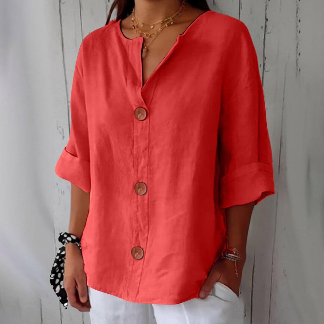 Loria™ | Blouse Décontractée Élégante