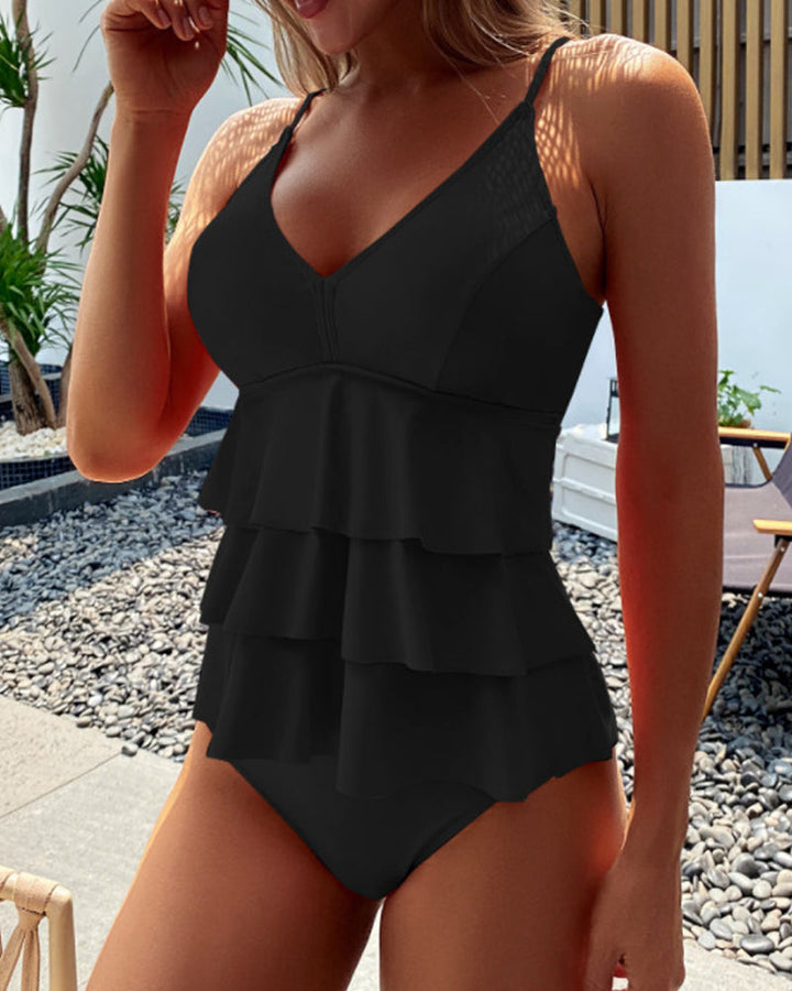 Sarah™ | Maillot de Bain Élégant avec Volants Décoratifs