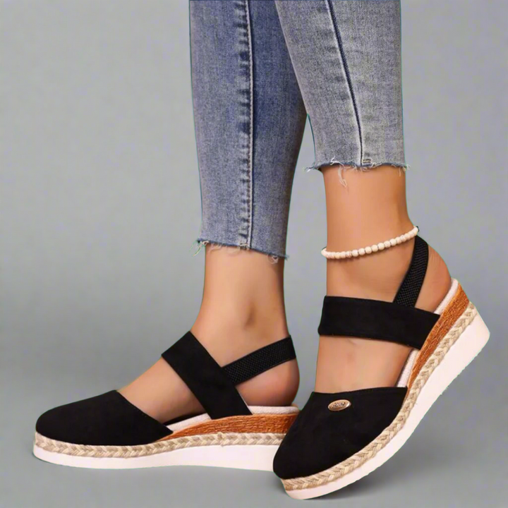 Gitta | Sandales compensées grande taille pour femmes – Confortables et polyvalentes