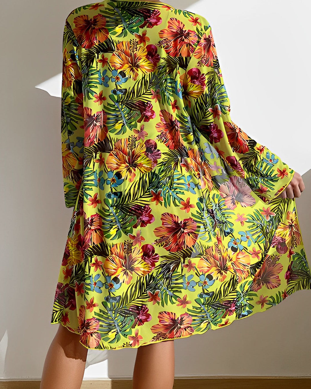 Flora | Ensemble de Bikini avec Imprimé Tropical et Couverture