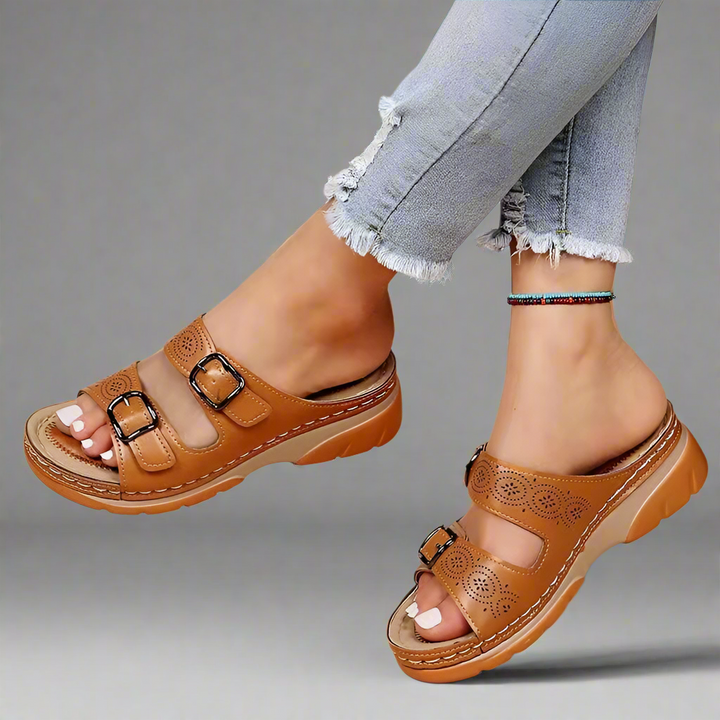 Verharda | Sandales en cuir orthopédiques avec confort immédiat