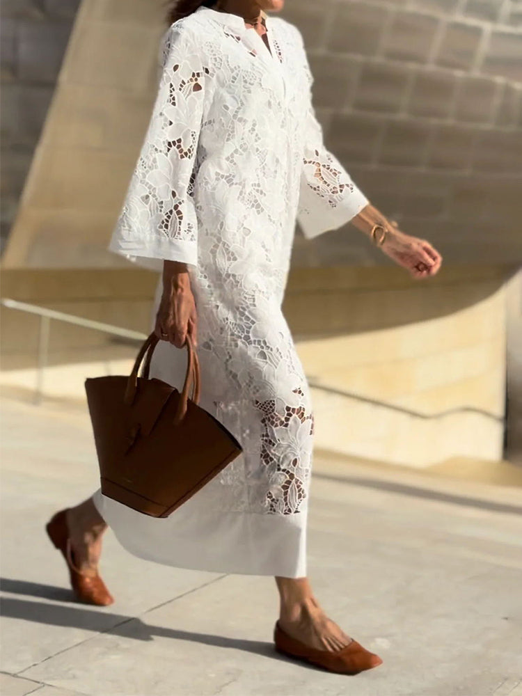 Nezorian™ | Robe Élégante en Dentelle