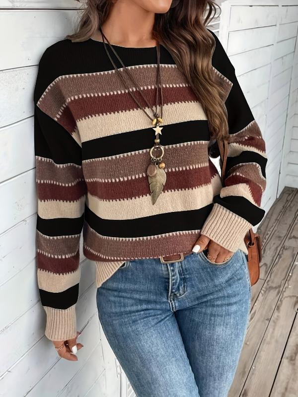 Lunira™ | Pull en maille rayée