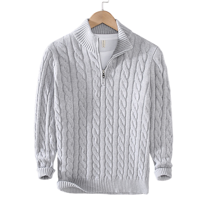 Lorentis™ | Pull en tricot de luxe avec fermeture éclair moderne