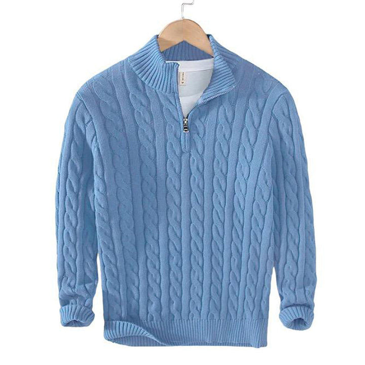 Lorentis™ | Pull en tricot de luxe avec fermeture éclair moderne