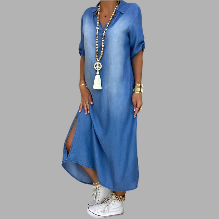 Levias™ | Robe longue en jean