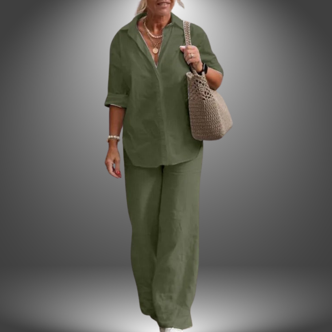 Rielo™ |  Ensemble chemise et pantalon décontractés
