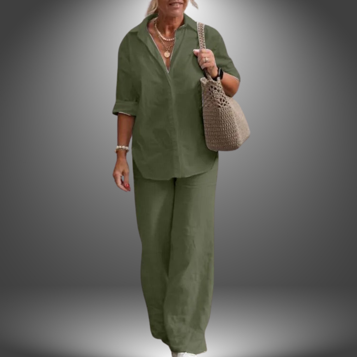 Rielo™ |  Ensemble chemise et pantalon décontractés