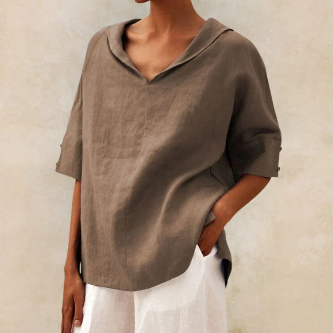 Aira™ | Blouse décontractée aérienne avec décolleté en V