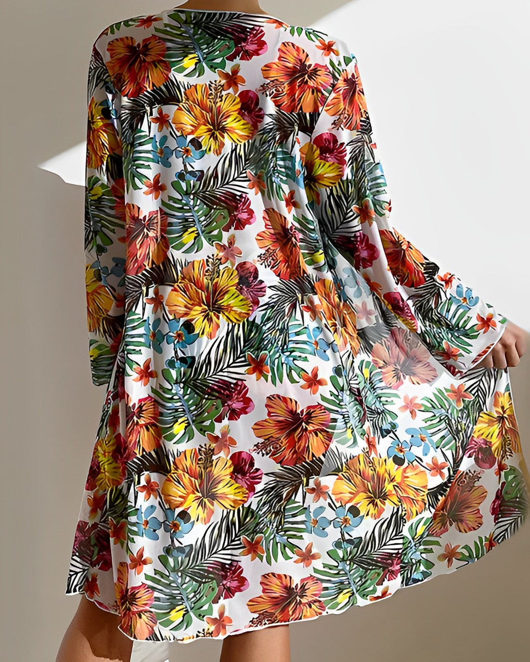 Flora | Ensemble de Bikini avec Imprimé Tropical et Couverture