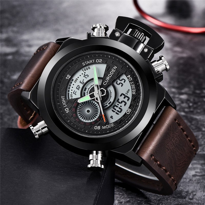 Montre Chronographe de Mode à Double Temps Ur™ Olsen & Olsen