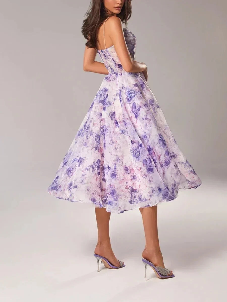 Alani™ | Robe Fleurie Sans Bretelles Envoûtante