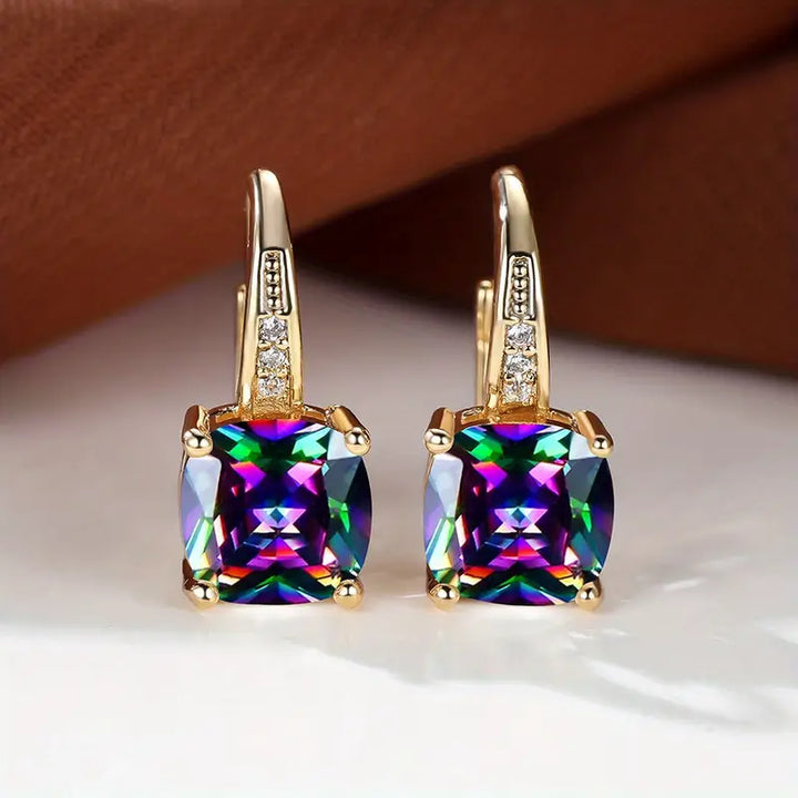 Boucles d'oreilles en pierre mystique