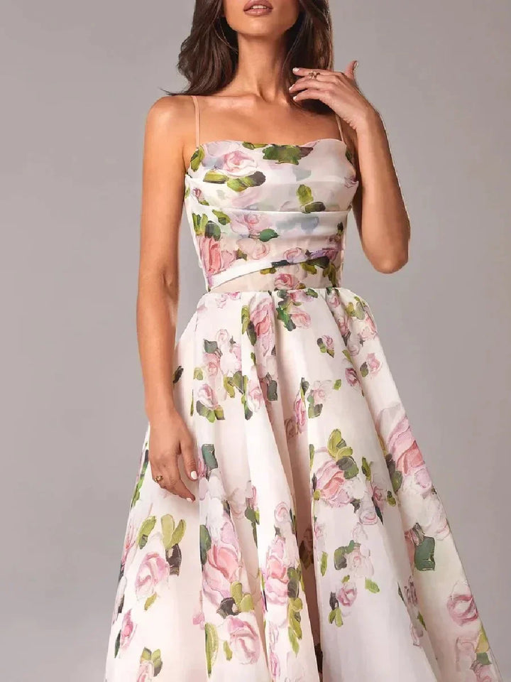 Alani™ | Robe Fleurie Sans Bretelles Envoûtante