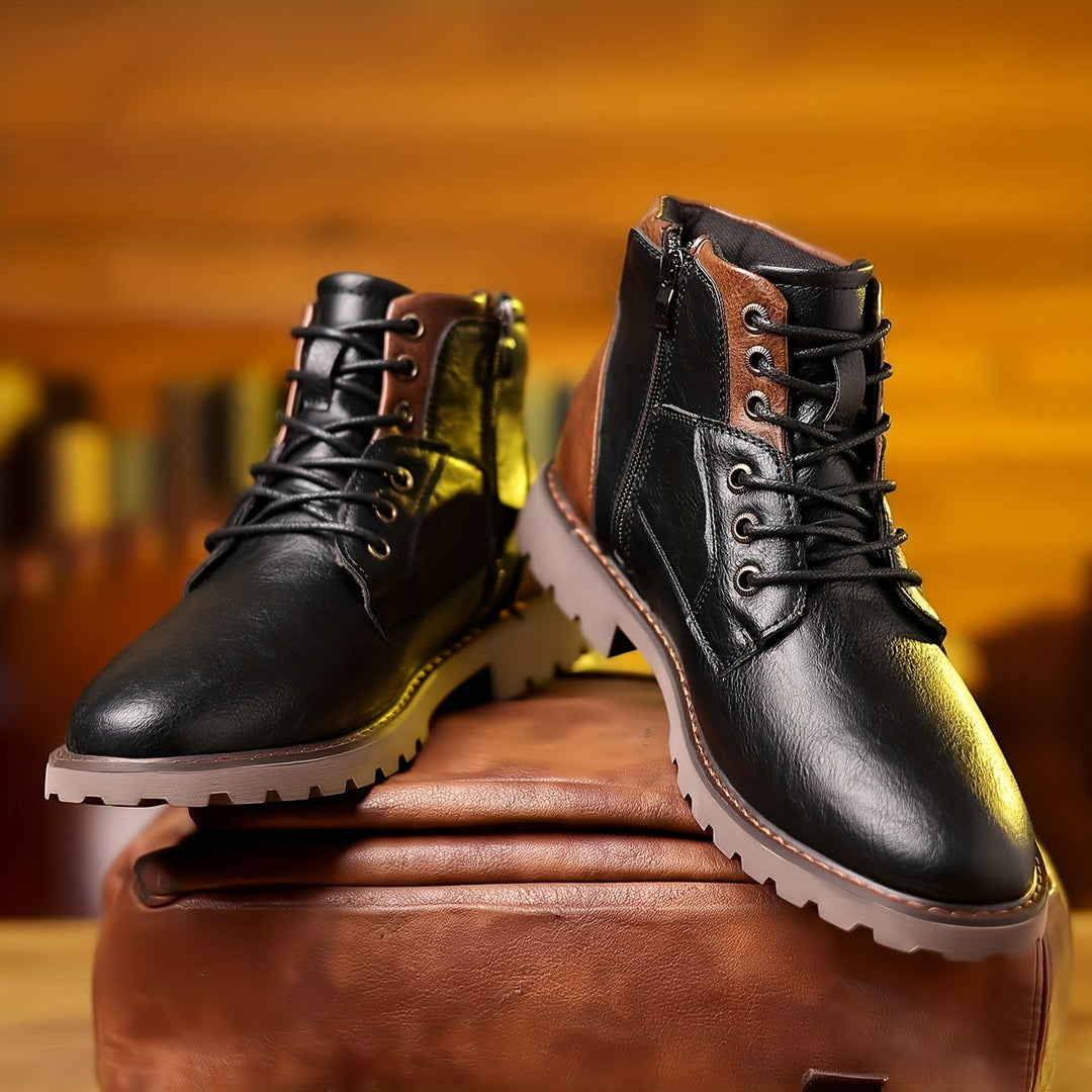Aron™ | Bottes en cuir vintage à lacets