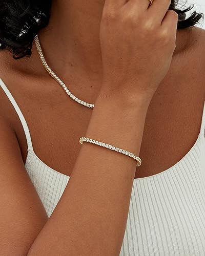 Bracelet tennis en moissanite