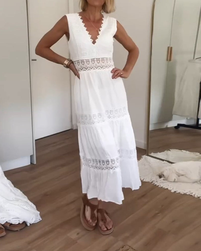 Matilde™ | Robe en dentelle avec décolleté en V (quasi épuisé)