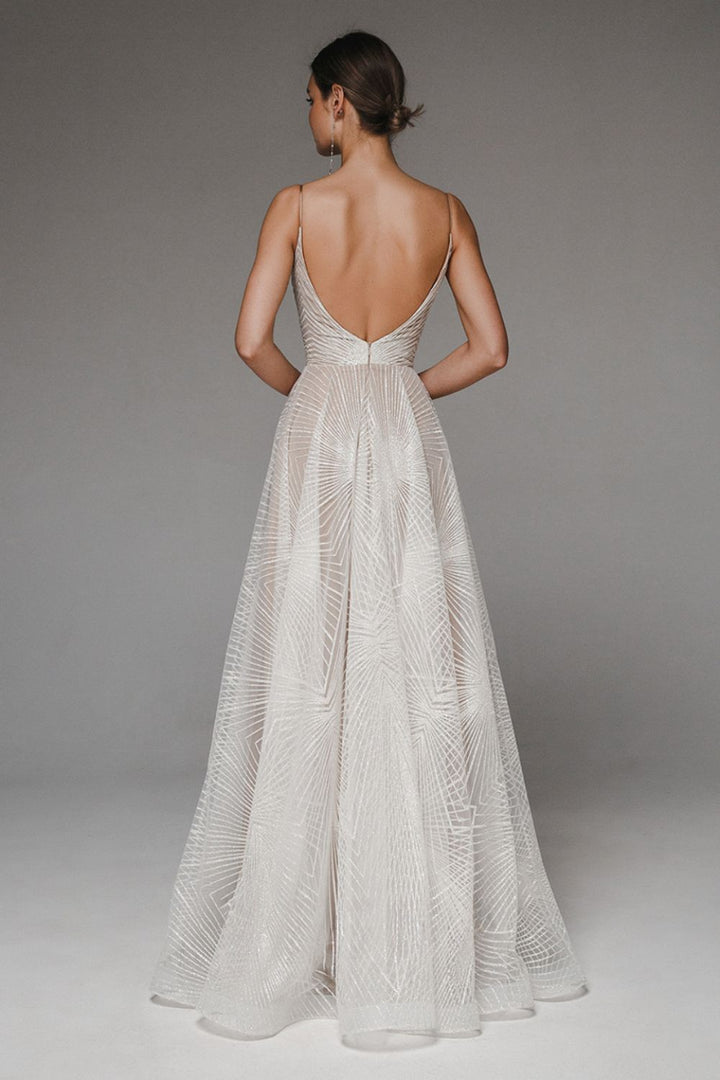 Xyros™ | Robe Midi Élégante à Sequins Géométriques