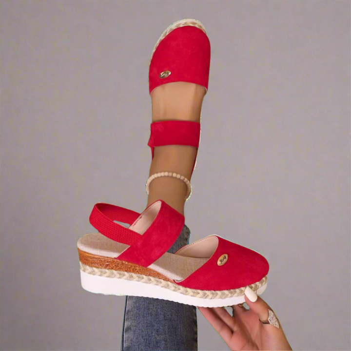 Gitta | Sandales compensées grande taille pour femmes – Confortables et polyvalentes