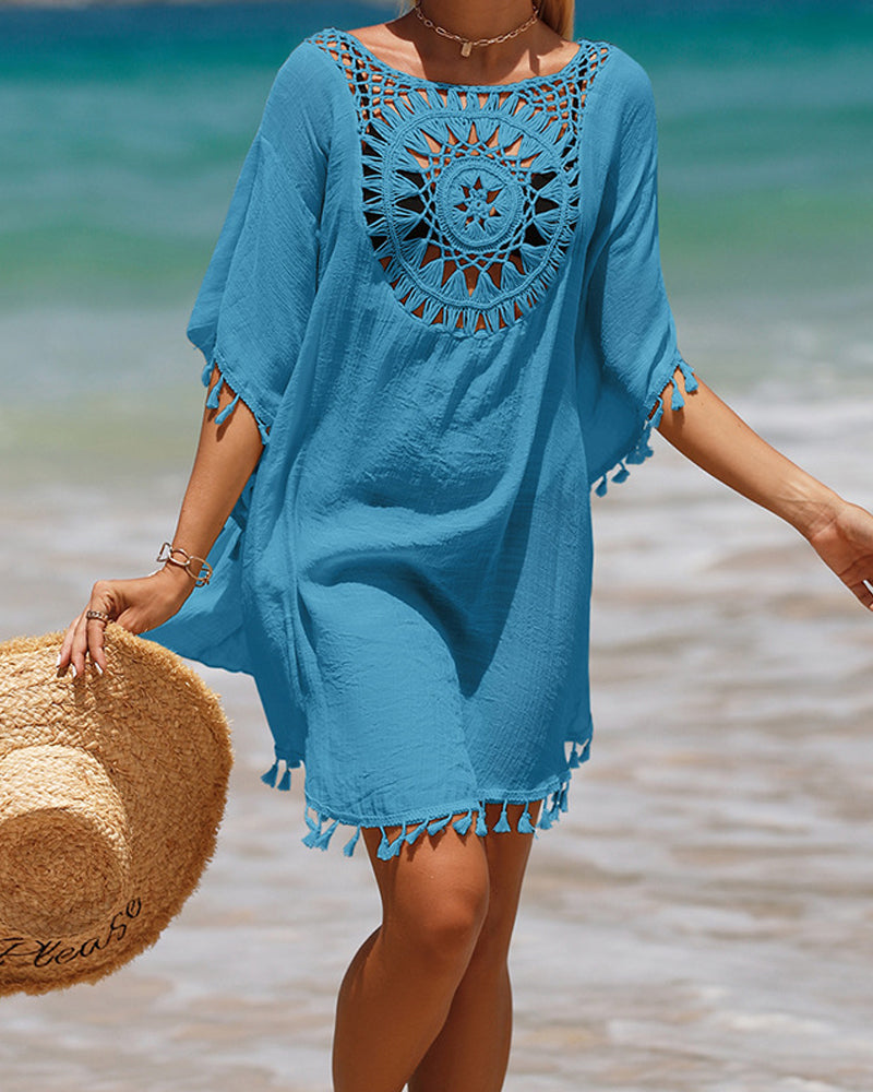 Elise™ | Serviette de Plage avec Franges