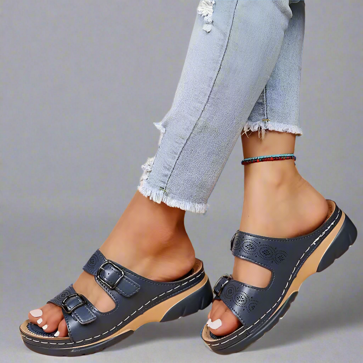 Verharda | Sandales en cuir orthopédiques avec confort immédiat