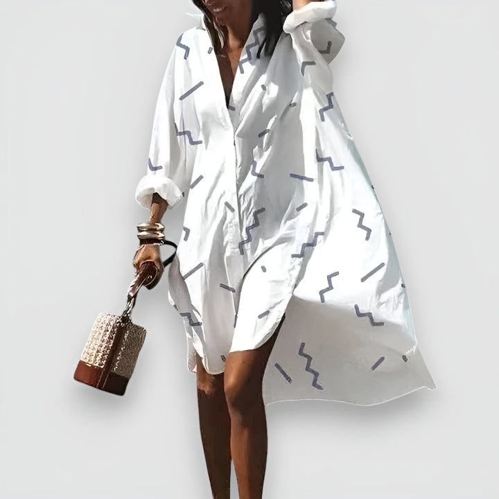 Rina™ | Robe Chemise Élégante et Polyvalente